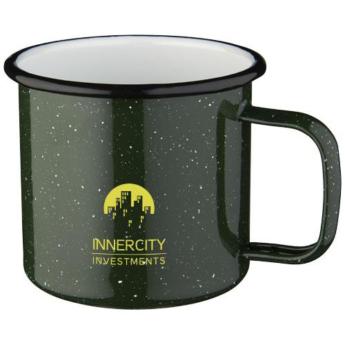 Tasse de feu de camp de 475 ml - Finition émaillée - Pour camping et pique-niques_0