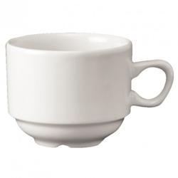 Materiel chr pro Tasses à Thé Nova Empilables Blanches Unies 210ml Churchill - Lot de 24 - blanc porcelaine 5034414104493_0