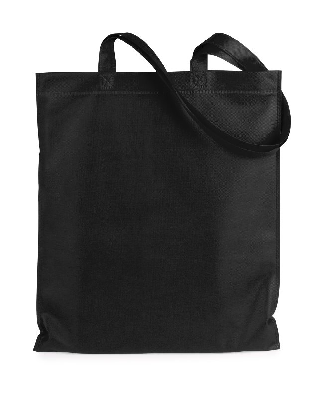 Tote bag non-tissé - anses longues - 70 gr/m² - couleur noir_0