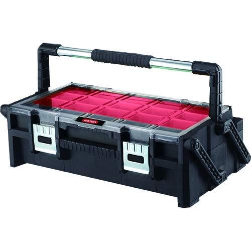 Boîte à outils Keter 17185073 - 2 étages en PVC avec compartiments amovibles_0