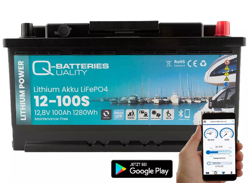 Batterie Lithium Q-Batteries 12-100S 12,8V 100Ah avec chauffage intégré_0