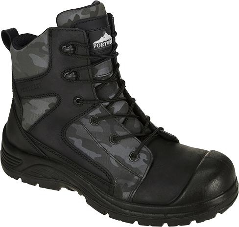Brodequin Portwest Compositelite Camo Strike S3 WR - Noir - Taille 43 - Chaussures de sécurité montantes_0