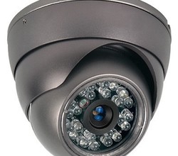 Caméra mini-dôme infrarouge Atlantic'S en métal anthracite - usage intérieur - capteur SONY CCD Effio-E - zoom et vision nocturne 30m_0