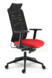 Fauteuil opérateur - dossier résille portante - têtière intégrée - réglages 3D - réf : 040005_0