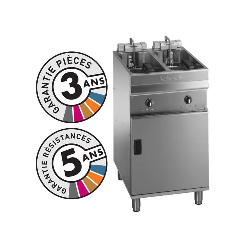 Friteuse professionnelle électrique sur coffre 2x 10 litres VALENTINE - EVO2525T_0