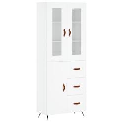 Helloshop26 - Buffet bahut commode armoire meuble de rangement organisateur cuisine salle de séjour salon haut 69,5 x 34 x 180 cm 02_0032564 - 300021_0