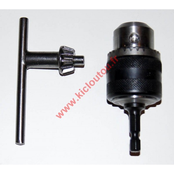 HITACHI 321823N ADAPTATEUR MANDRIN À CLEF 10 MM + CLÉ DE SERRAGE