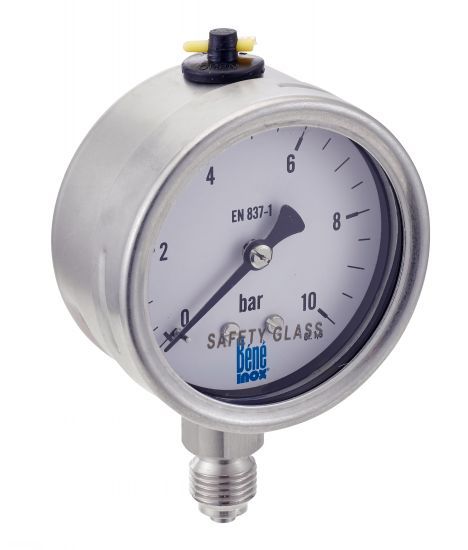 Manomètre sec tout inox (remplissable) - Modèle 7315 - Classe 1,6 Ø63 / Classe 1 Ø100 et Ø160 - IP65 - Tube de bourdon et raccord inox 316L_0