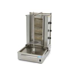 Maxima Kebab Grill - 3 brûleurs - 40 kg de viande - gaz - acier inoxydable - 3701117756770_0