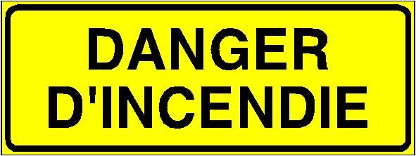 Panneau de signalisation - danger d'incendie_0