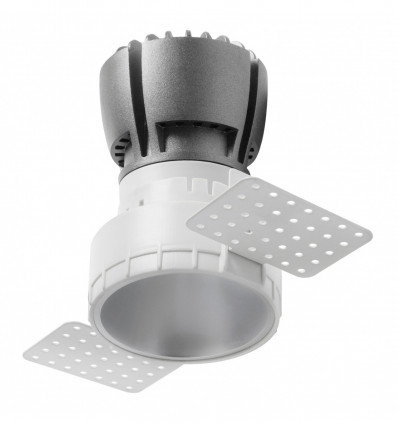 Plafonnier LED trimless NOK2T 1-10V, push - COB 12.80W, 3000K blanc - Indeluz 7181_0