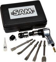 Pn-221-k - Coffret marteau burineur pneumatique avec emmanchement hexagonal 11 mm et régulateur de vitesse_0