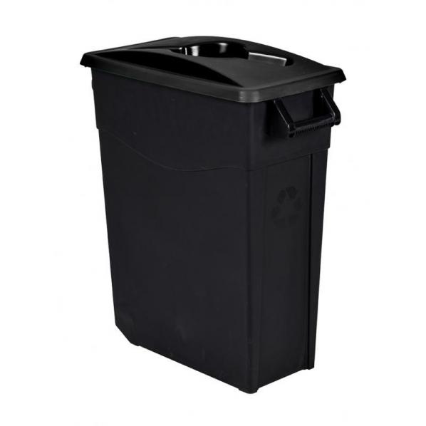 Poubelle de tri mobile 65 litres - 5 coloris pour déchets divers - Marque Rolléco_0