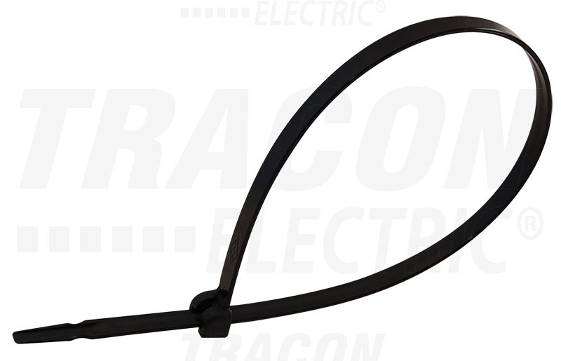 Serre-câble a languette métallique, résistant aux uv, noir 186×4,8mm, d=3,5-45mm, pa6.6_0