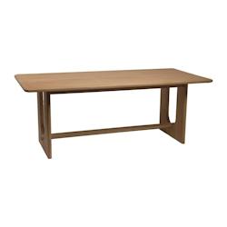 Table à manger Edwin en chêne -  Marron Rectangle Bois Amadeus 200x90 cm - marron Bois massif 3520071973876_0