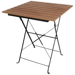 Table bistro carrée en imitation bois Bolero 600mm - GAGJ765_0