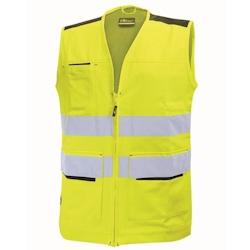 U-Power - Gilet multi fonctions jaune haute visibilité SMART Jaune Taille 4XL - XXXXL jaune 8033546384909_0