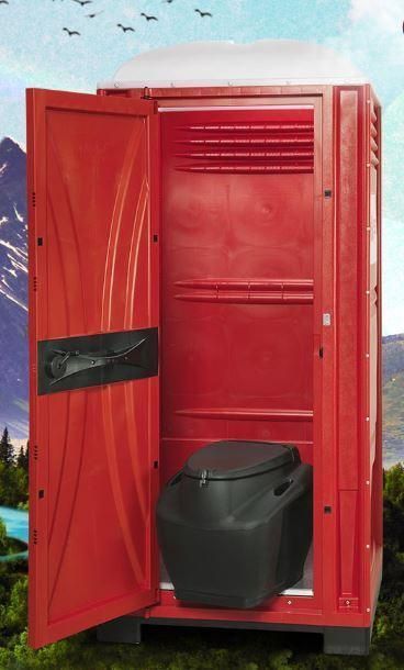 WC autonome à cassette amovible pour espace difficile d'accès - Location Sebach - Polyéthylène HDPE, 70L, 106x106x242 cm_0