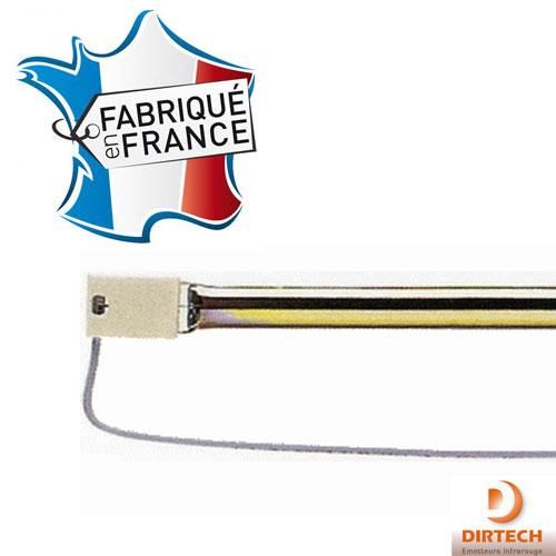 13713Z/98 Tube Quartz Infrarouge 1000W 250V 11x355mm - Dirtech avec réflecteur et câbles_0