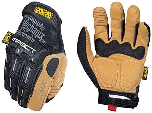 Gants de protection MECHANIX WEAR - MATERIAL4X M-PACT (XX-LARGE, noir/marron) - résistants à l'abrasion et aux impacts_0