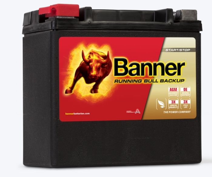 514 00 / AUX 14 - Batterie de démarrage AGM Running Bull Backup - Banner - Tension nominale 12V_0