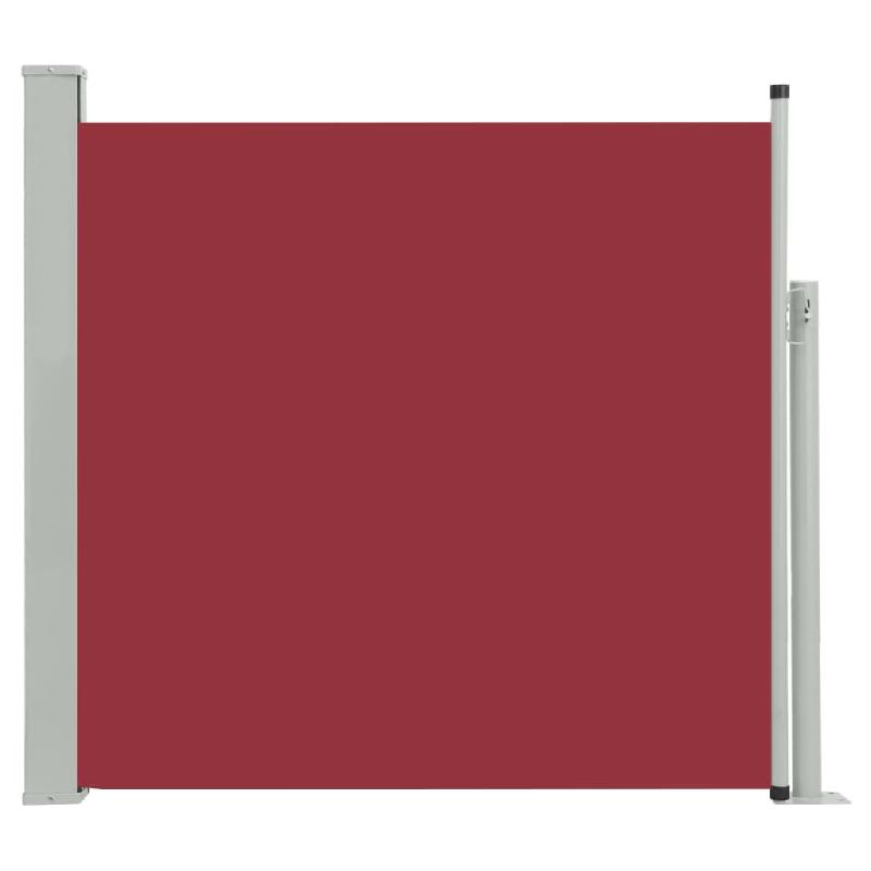 AUVENT PARAVENT STORE BRISE-VUE LATÉRAL RÉTRACTABLE DE PATIO JARDIN TERRASSE BALCON PROTECTION VISUELLE ÉCRAN 170 X 300 CM ROUGE 02_0007320_0