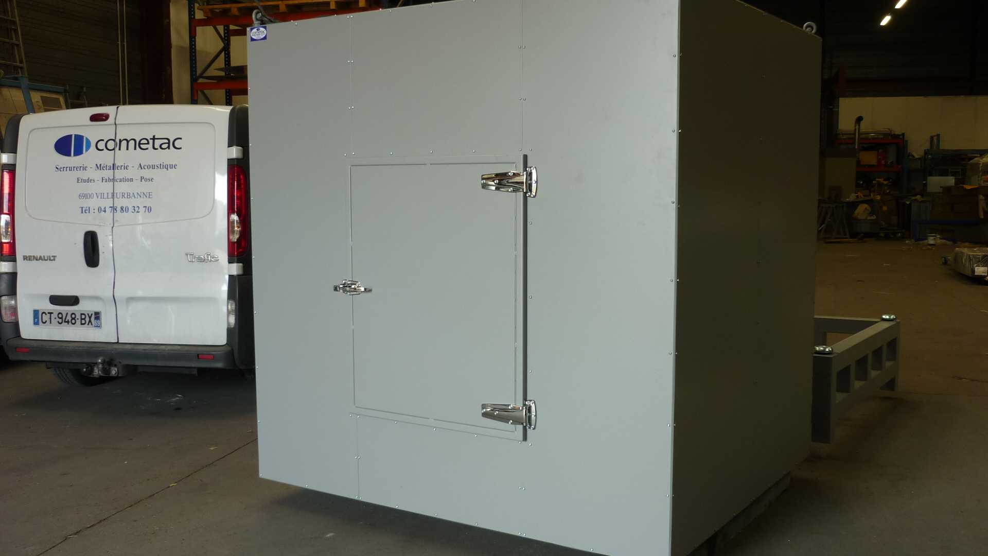 Cabine isolation phonique et acoustique - 200x200x200cm - Cometac - Isolement Dn > 40 dB et réverbération < 0.2s_0