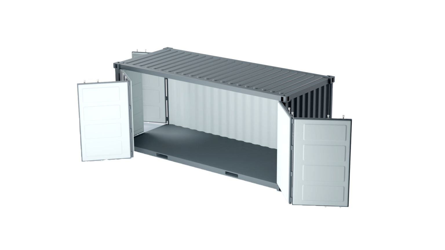 Container maritime 20 pieds openside disponible neuf et occasion pour stockage flexible, adaptable et économique- eurobox_0