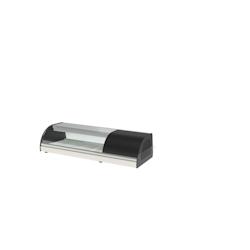 CORECO Vitrinette A Sushis Avec Double Evaporateur - 0/+5 - 1050X410X255 - Interieur Fond Embouti Pour 4 Bacs Gn1/3-40 Inclus BCCS-4 - Acier inoxydabl_0