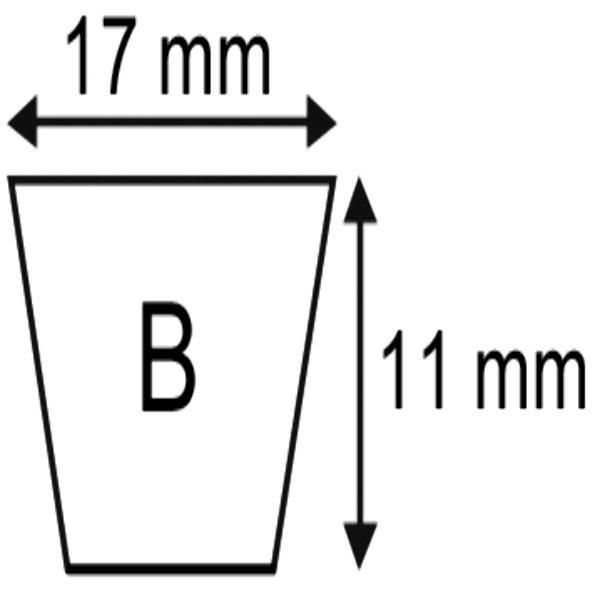 COURROIE B58 DEMI 17X11X1533