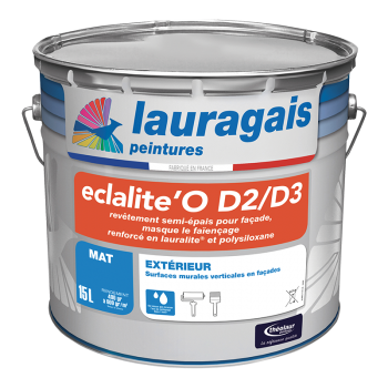 Revêtement semi-épais pour façades - Résine lauralite® et acrylique pure - Réf. AG02409 - Eclalite'O D2/D3 - LAURAGAIS_0