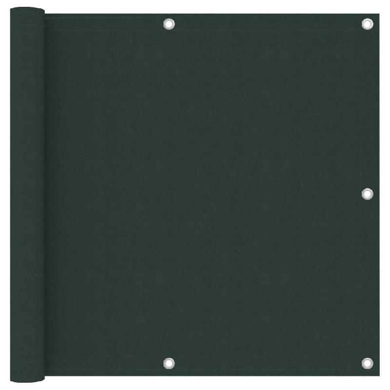 ÉCRAN DE BALCON BRISE PARE VUE PROTECTION CONFIDENTIALITÉ VERT FONCÉ 90 X 300 CM TISSU OXFORD 02_0010447_0