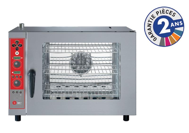 Four mixte électrique à injection de vapeur - 5 niveaux GN 1/1 - Version S - Baron NOV051S - acier inox AISI 304 - programmable 99 programmes_0