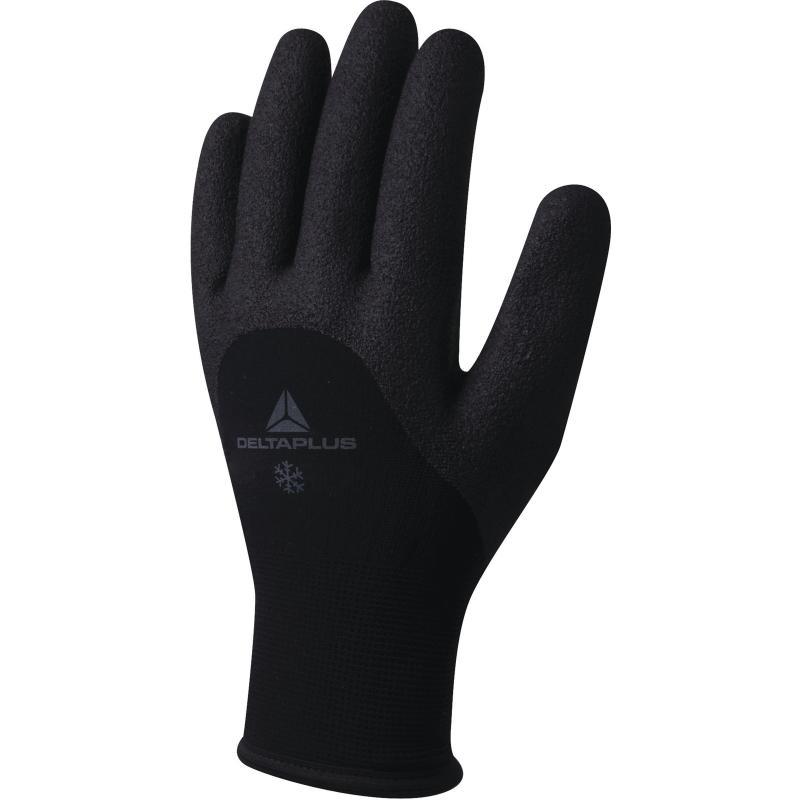 Gant de protection thermique tricot acrylique/polyamide - paume, doigts et mi-dos enduit mousse nitrile - vv750_0