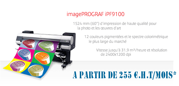Imprimante grand format Canon imagePROGRAF iPF9100 - 12 couleurs, 60 pouces, beaux-arts et photographie_0