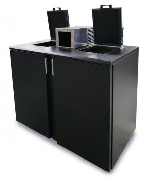 Refroidisseur de poubelles KFK - modèle KFK/2 - capacité 2 x 240 L - température réglable de +2°C à +12°C_0