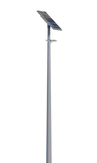 Lampadaire urbain solaire Combi 2 Margo - LED 40W 6600lm - Aluminium et acier galvanisé thermolaqué_0