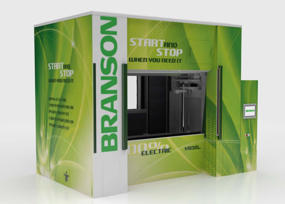 Machine de soudage par vibration tout-électrique Branson - précision élevée et force jusqu'à 25000N_0