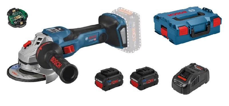 Meuleuse d'angle 18v biturbo gws 18v-15 sc + 2 batteries procore 8ah + chargeur + l-boxx - BOSCH - 06019h6101 - 761375_0