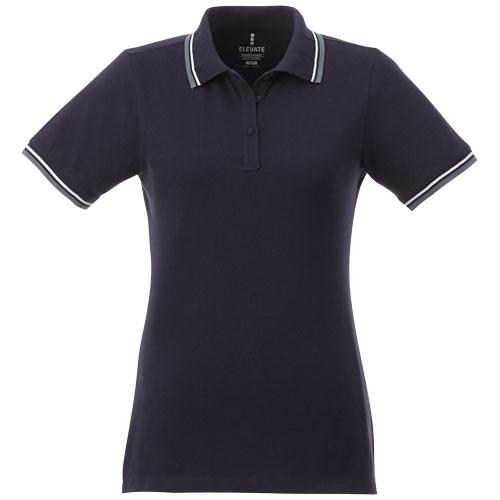 Polo tipping manches courtes femme Fairfield - 100% coton - 180 g/m² - Col et manches contrastés_0