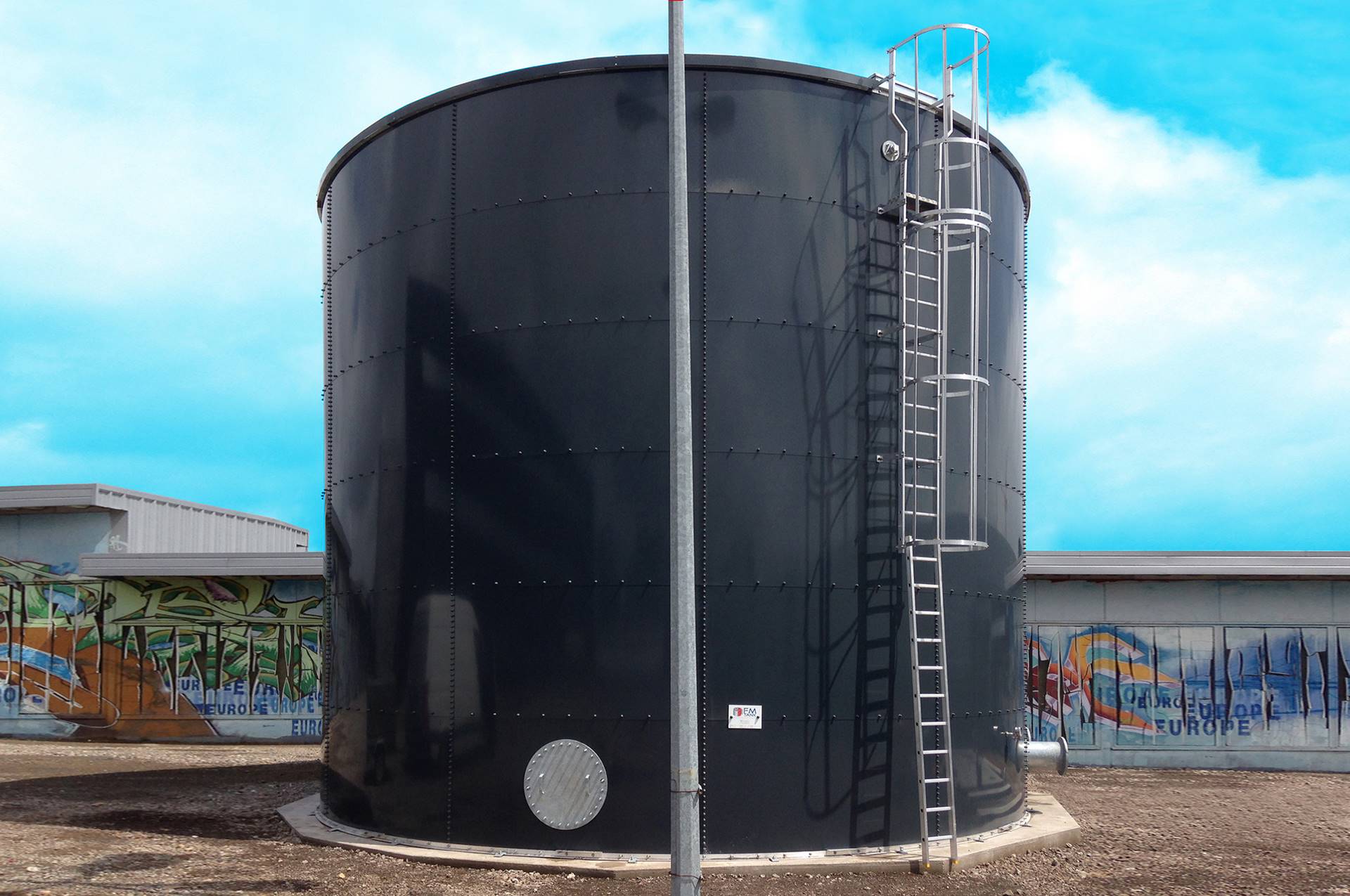Réservoir thermolaqué incendie 540 m3 - FM TANK_0