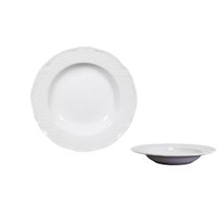 Saturnia Assiette creuse cm.23,5 Skyfall Noir - blanc porcelaine 605938_0