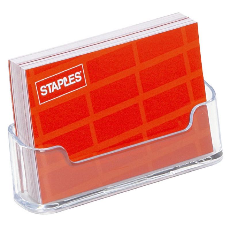 STAPLES PRÉSENTOIR DE TABLE STAPLES - 1 CASE -  FORMAT CARTE DE VISITE