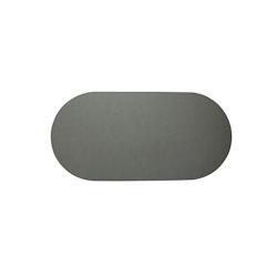 Stil Casa, set de 12 chemins de table unicolores, polyuréthane laminé cousu, 78xh. 38 cm, finition dollar gris. - RUN7838-GRD_0