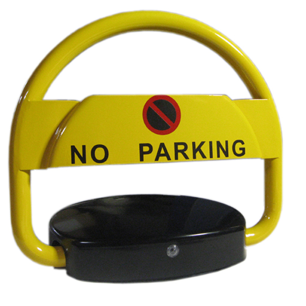 Stop parking électrique - Barrière de parking motorisée rabattable avec batterie rechargeable et alarme sonore_0