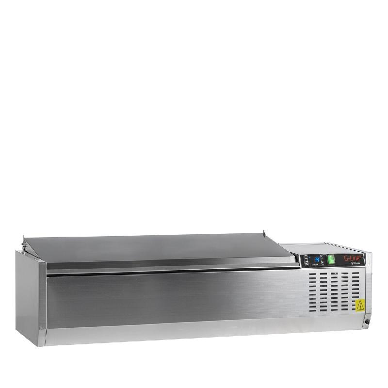 Vitrine réfrigérée GN1/4  GVC33-160 S/S - 5708181993825_0