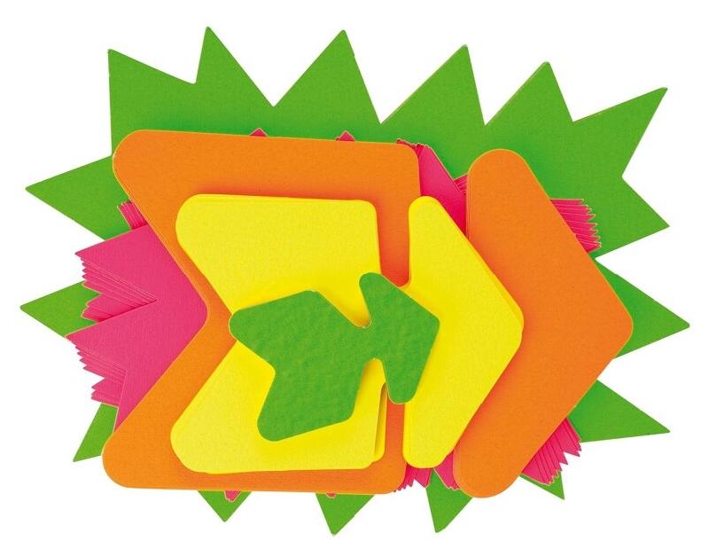 Apli Lot de 50 étiquettes carton 780 g/m², formes et dim. Assorties, coloris assortis - 3270240600132_0