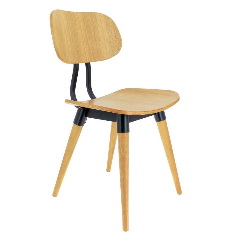 Chaise de restaurant bois et métal Hambourg -_0