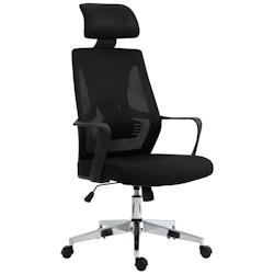 CLP Fauteuil de bureau ergonomique Kanab Noir - noir textile 318555_0