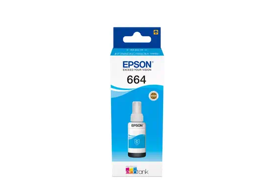 Epson 664 Ecotank Cyan ink bottle_0